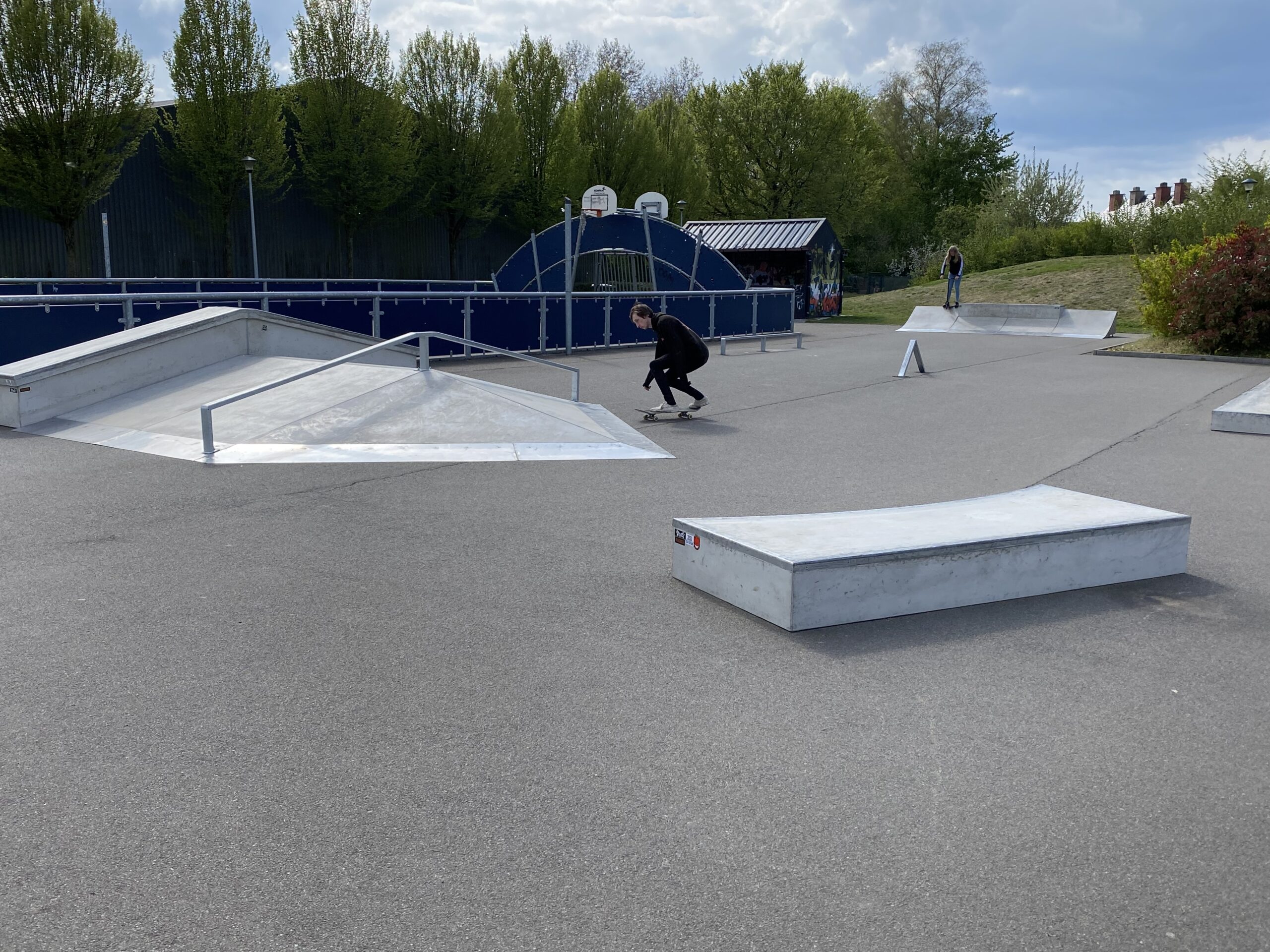 Skatepark met skater